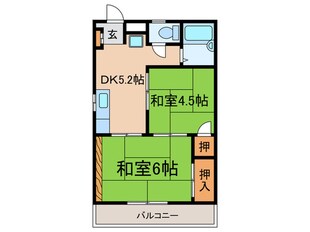 サンハイツホンダの物件間取画像